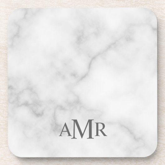 Classic Personalized Monogram Bier Onderzetter (Voorkant)