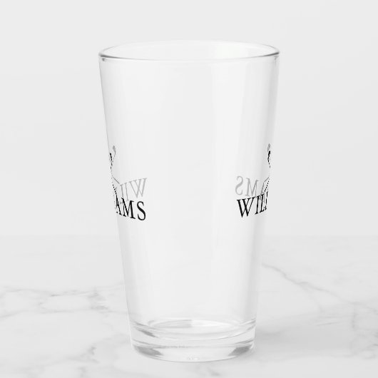 Classic Personalized Name Golf Clubs Glas (Links)