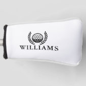 Classic Personalized Name Monogram Golfheadcover (Voorkant)