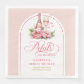 Classic Petals and Prosecco Gold Accent Napkins Servet (Voorkant)