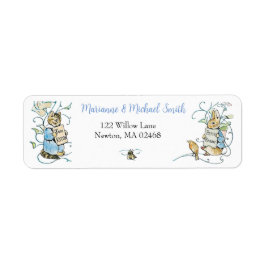 Classic Peter de Konijn Baby shower Adres Etiket