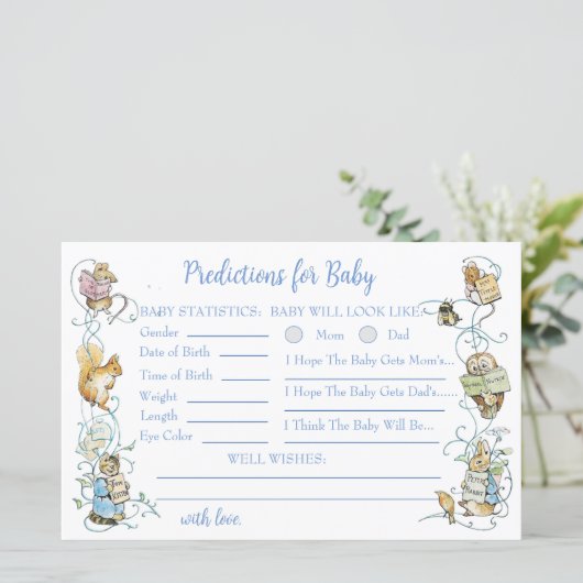 Classic Peter de Konijn Baby shower Voorspellingen (Staand voorkant)