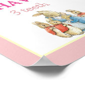 Classic Peter de Konijn Bewerkbare Milestone Poste Poster (Hoek)