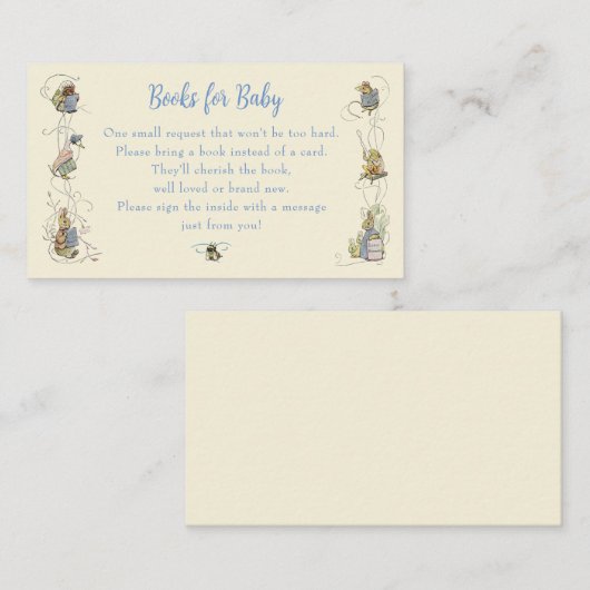 Classic Peter de Konijnenboeken voor Baby Informatiekaartje (Voorkant / Achterkant)