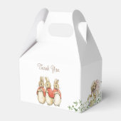 Classic Peter het Konijn Baby shower Bedankdoosjes (Achterkant)