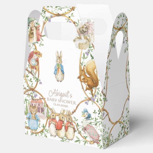 Classic Peter het Konijn Baby shower Bedankdoosjes (Geopend)