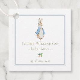 Classic Peter het Konijn Baby shower Bedankjes Labels