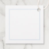 Classic Peter het Konijn Baby shower Bedankjes Labels (Achterkant)