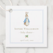 Classic Peter het Konijn Baby shower Bedankjes Labels (Voorkant)
