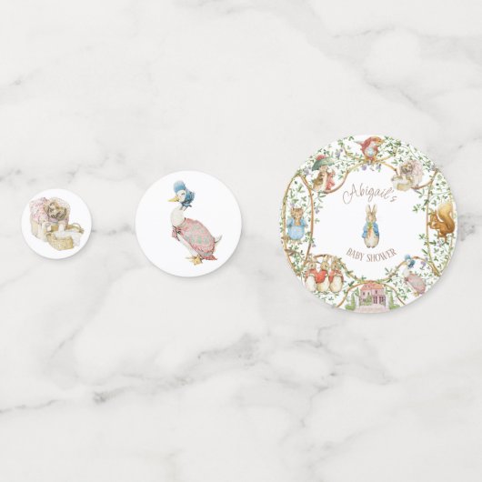 Classic Peter het Konijn Baby shower Confetti (Voorkanten)