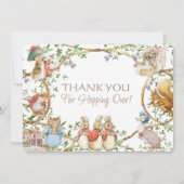 Classic Peter het Konijn Baby shower Dank u Auto (Achterkant)