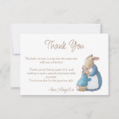 Classic Peter het Konijn Baby shower Dank u Auto (Voorkant)