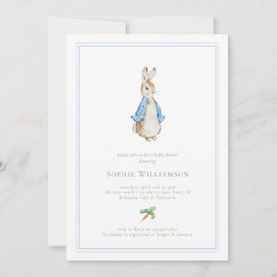 Classic Peter het Konijn Baby shower Kaart