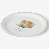 Classic Peter het Konijn Baby shower Papieren Bordje (Gekanteld)