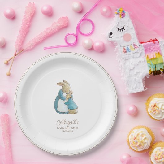 Classic Peter het Konijn Baby shower Papieren Bordje (Feest)