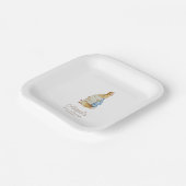 Classic Peter het Konijn Baby shower Papieren Bordje (Gebogen)