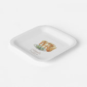 Classic Peter het Konijn Baby shower Papieren Bordje (Gebogen)