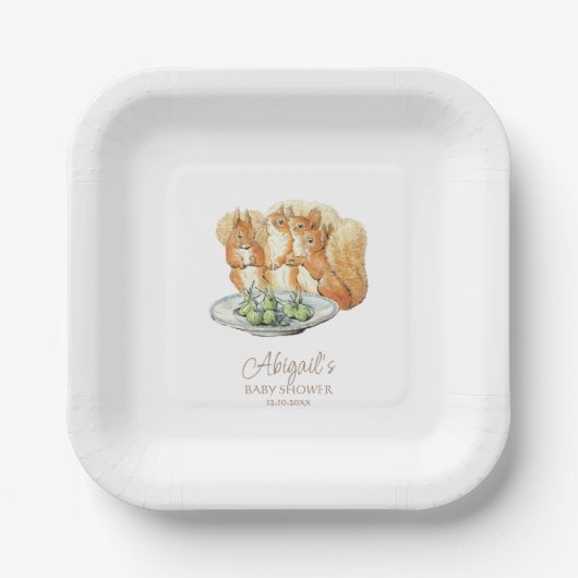 Classic Peter het Konijn Baby shower Papieren Bordje (Voorkant)