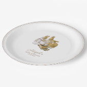 Classic Peter het Konijn Baby shower Papieren Bordje (Gekanteld)