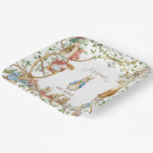 Classic Peter het Konijn Baby shower Papieren Bordje (Gebogen)