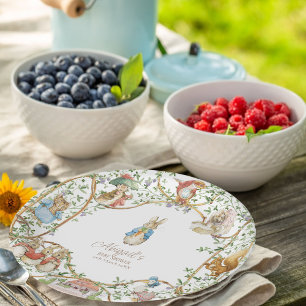 Classic Peter het Konijn Baby shower Papieren Bordje