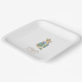 Classic Peter het Konijn Baby shower Papieren Bordje (Gebogen)