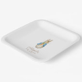 Classic Peter het Konijn Baby shower Papieren Bordje (Gebogen)