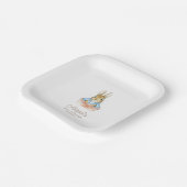 Classic Peter het Konijn Baby shower Papieren Bordje (Gebogen)