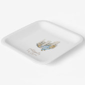 Classic Peter het Konijn Baby shower Papieren Bordje (Gebogen)