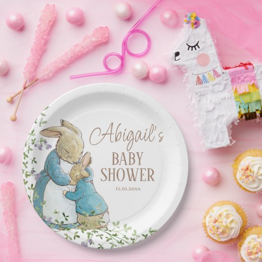 Classic Peter het Konijn Baby shower Papieren Bordje (Feest)
