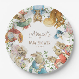 Classic Peter het Konijn Baby shower Papieren Bordje