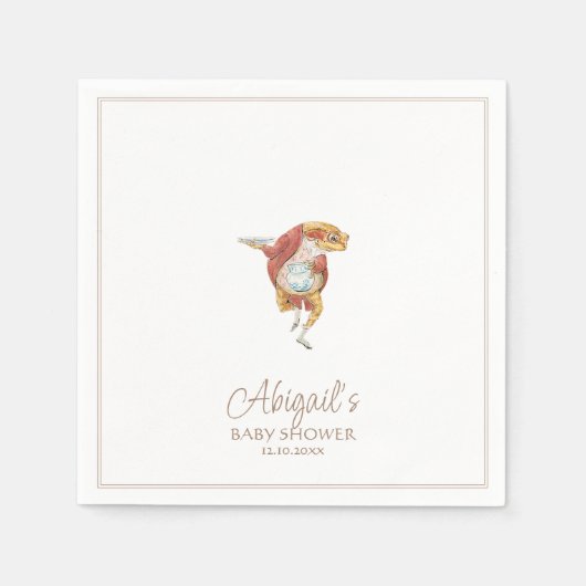 Classic Peter het Konijn Baby shower Servet (Voorkant)