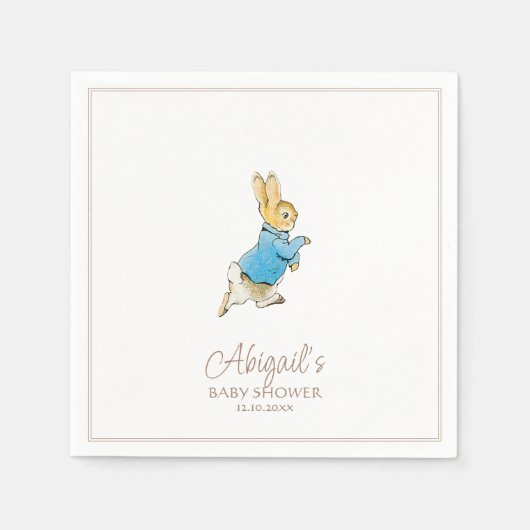 Classic Peter het Konijn Baby shower Servet (Voorkant)