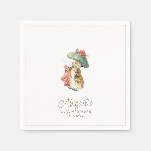 Classic Peter het Konijn Baby shower Servet (Voorkant)