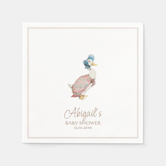 Classic Peter het Konijn Baby shower Servet (Voorkant)