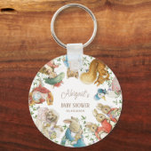 Classic Peter het Konijn Baby shower Sleutelhanger (Voorkant)