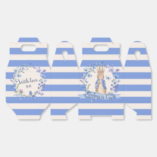🐰🌿 Classic Peter Rabbit Party Favoriete Boxen Bedankdoosjes (Ongevouwen)