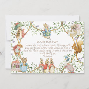 Classic Peter the Rabbit Baby shower Boek Aanvraag Kaart