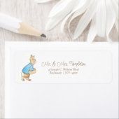Classic Peter the Rabbit Baby shower Label (Insitu)