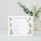 Classic Peter the Rabbit Baby shower Well Wishes (Staand voorkant)