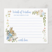 Classic Peter the Rabbit Twin Shower Advies Kaart (Voorkant)