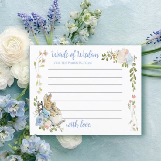 Classic Peter the Rabbit Twin Shower Advies Kaart