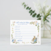 Classic Peter the Rabbit Twin Shower Advies Kaart (Staand voorkant)