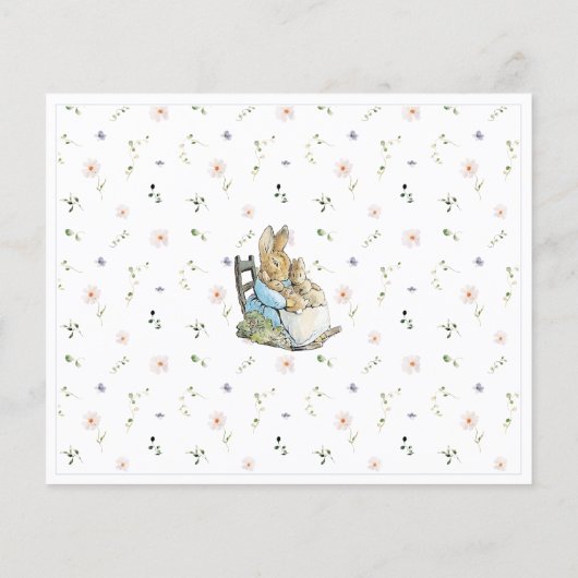 Classic Peter the Rabbit Twin Shower Advies Kaart (Achterkant)