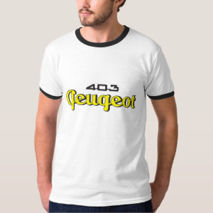 Classic Peugeot 403 script emblem T-shirt