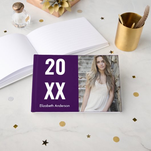 Classic Photo Afstuderen Gastenboek (Voorkant open)