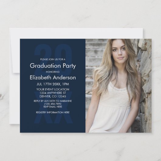 Classic Photo Afstuderen Kaart (Voorkant)