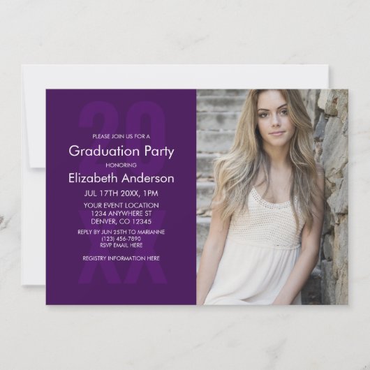 Classic Photo Afstuderen Kaart (Voorkant)