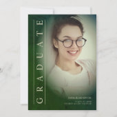 Classic Photo Green Shades Graduation Party (Voorkant)