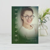 Classic Photo Green Shades Graduation Party (Staand voorkant)